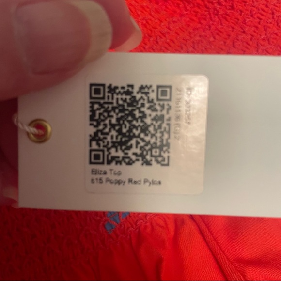 Tory Burch Eliza poppy off the shoulder blouse red floral NWT Size 2 Retail $250 - Picture 5 of 7